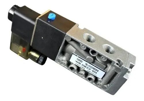 Válvula Pneumática Solenoide 5/2 Vias Retorno Mola 1/4 220v