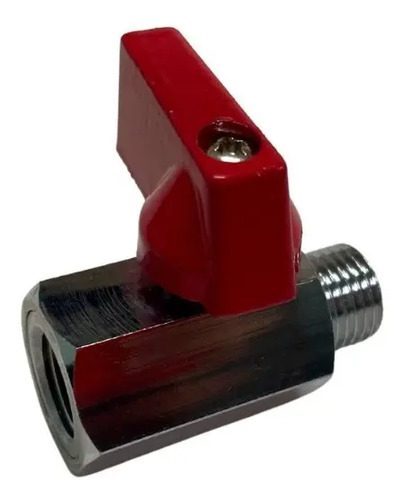 Válvula Esfera Mini Mxf Rosca 1/4  Industrial Ar
