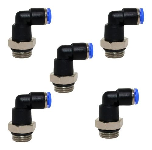 05 Conexão Pneumática Instantânea Cotovelo ( L ) Macho 1/4x4