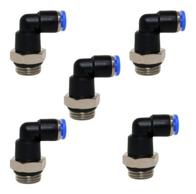 05 Conexão Pneumática Instantânea Cotovelo ( L ) Macho 1/4x4