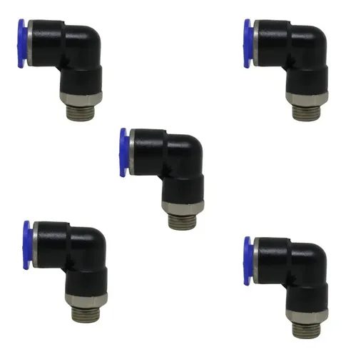 05 Conexão Pneumática Instantânea Cotovelo ( L )macho 1/4x12