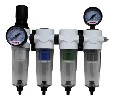 Conjunto De Filtros Odontológico Para Ar Comprimido 1/4 Pole