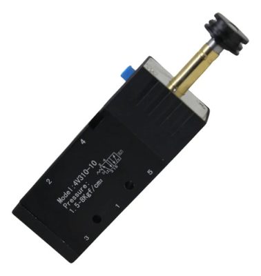 Válvula Pneumática Solenoide 5/2 Vias Retorno Mola 3/8