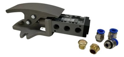 Kit Válvula Pedal Trava 5 V Rosca 1/4 C/ Conexão Para Tubo 8