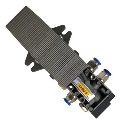 Kit Válvula Pedal Mola 5 V Rosca 1/4 C/ Conexão Para Tub 8